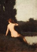 Jean-Jacques Henner A Bather oil painting on canvas